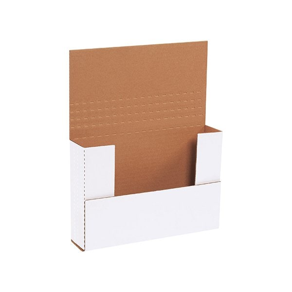 Bsc Preferred 9-1/2 x 6-1/2 x 2'' White Easy-Fold Mailers, 50PK BUY00028897 - main